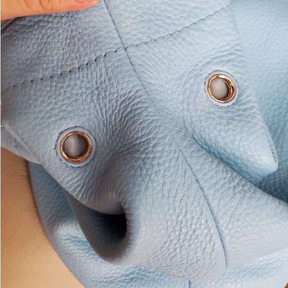 Tory Burch Baby Blue Marion Slouchy Tote - Picture 12 of 13